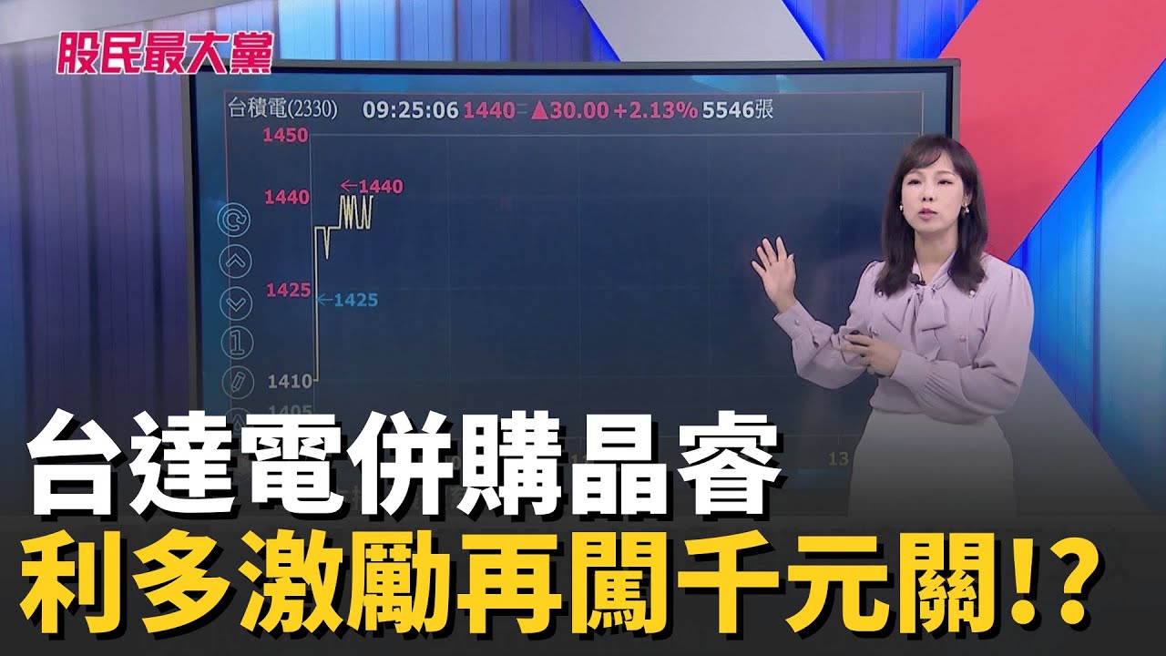 台達電併購晶睿 大摩調升評等 目標價1288元 利多激勵再闖千元關!?【股民最大黨-關鍵權值股】｜主播 張懷慈｜＃股民最大黨 20251202｜三立iNEWS