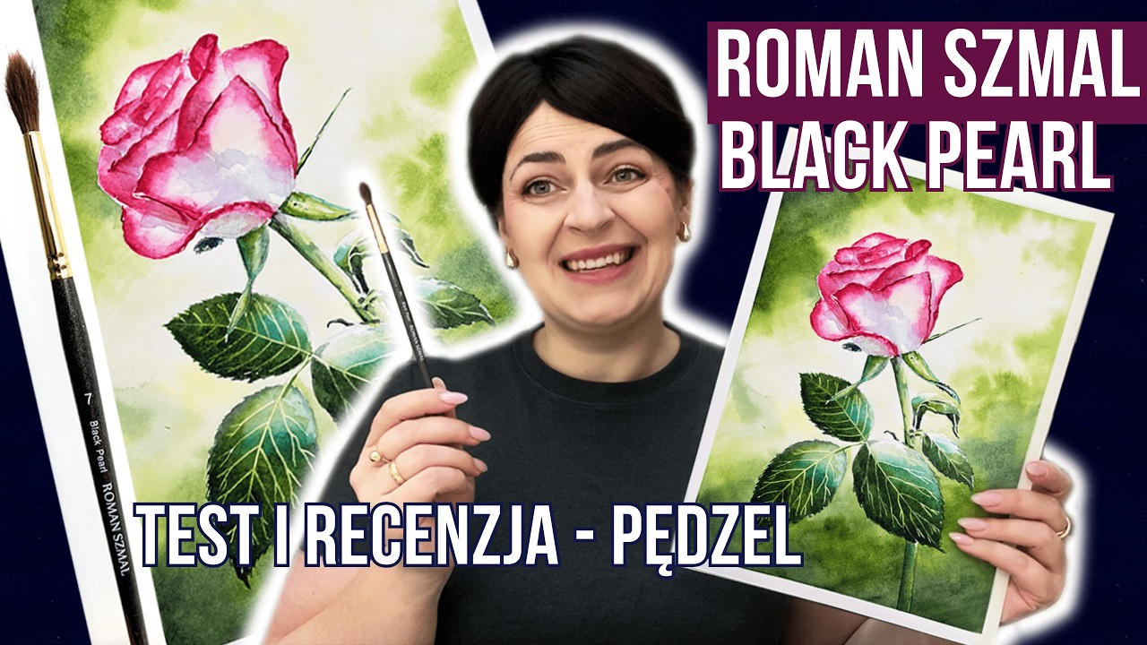 Dlaczego frustrujesz się akwarelą? To nie Twoja wina | Test pędzla Roman Szmal Black Pearl