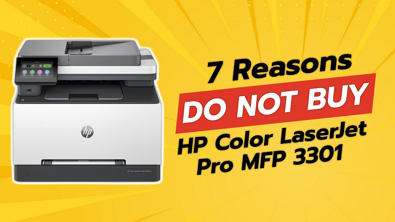 НЕ ПОКУПАЙТЕ МФУ HP Color LaserJet Pro 3301, ПОКА НЕ ПОСМОТРИТЕ ЭТО ВИДЕО! (7 причин)