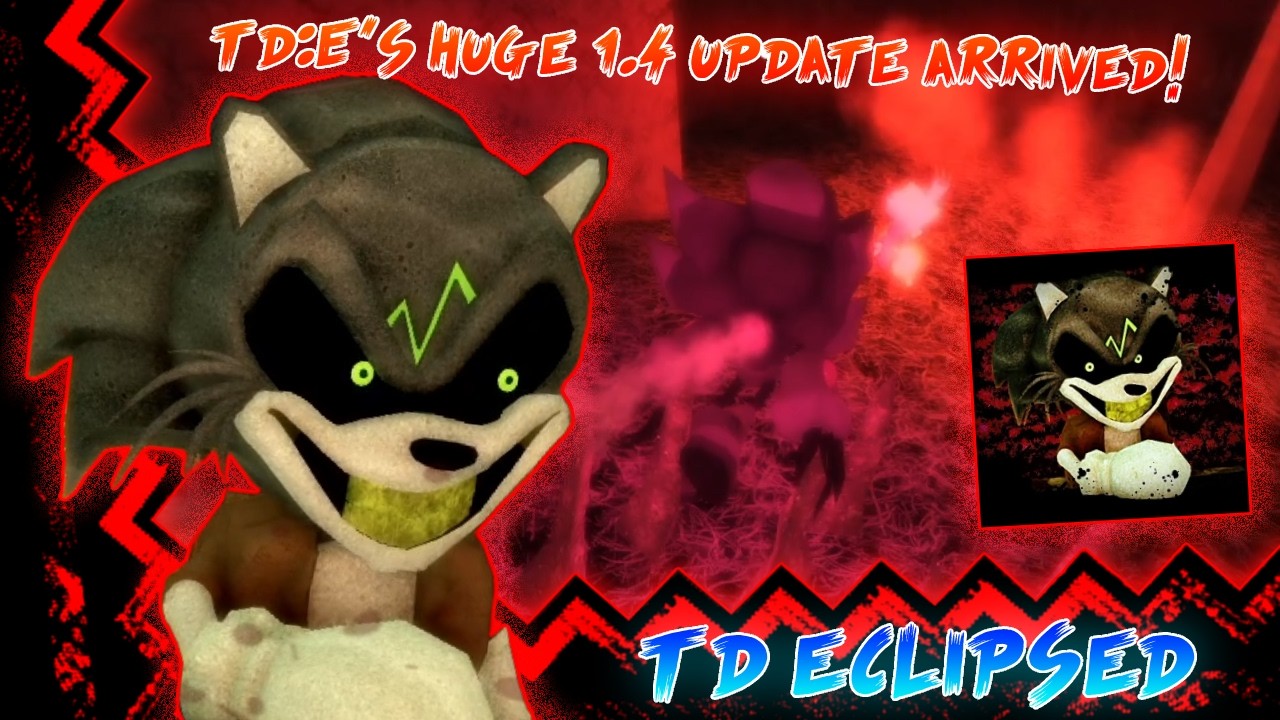The HUGE 1.4 TD:E Update Is Here! | Sonic.EXE: The Disaster Eclipsed 1.4v [gameplay, shop & new map]