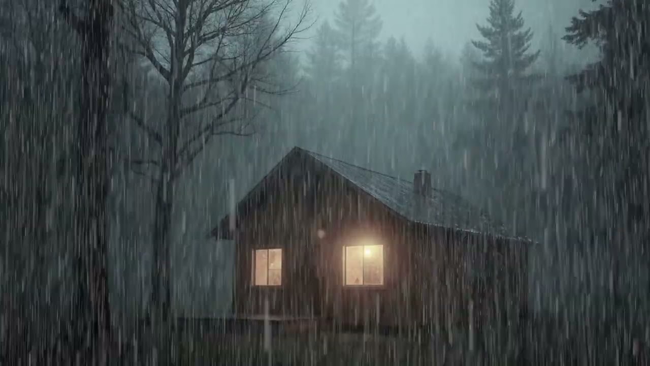 Rain on Balcony | Peaceful Midnight Ambience