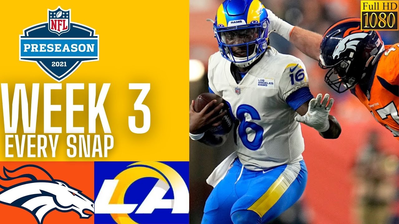 Rams vs Broncos Full Condensed Game | 2021 Preseason Week 3