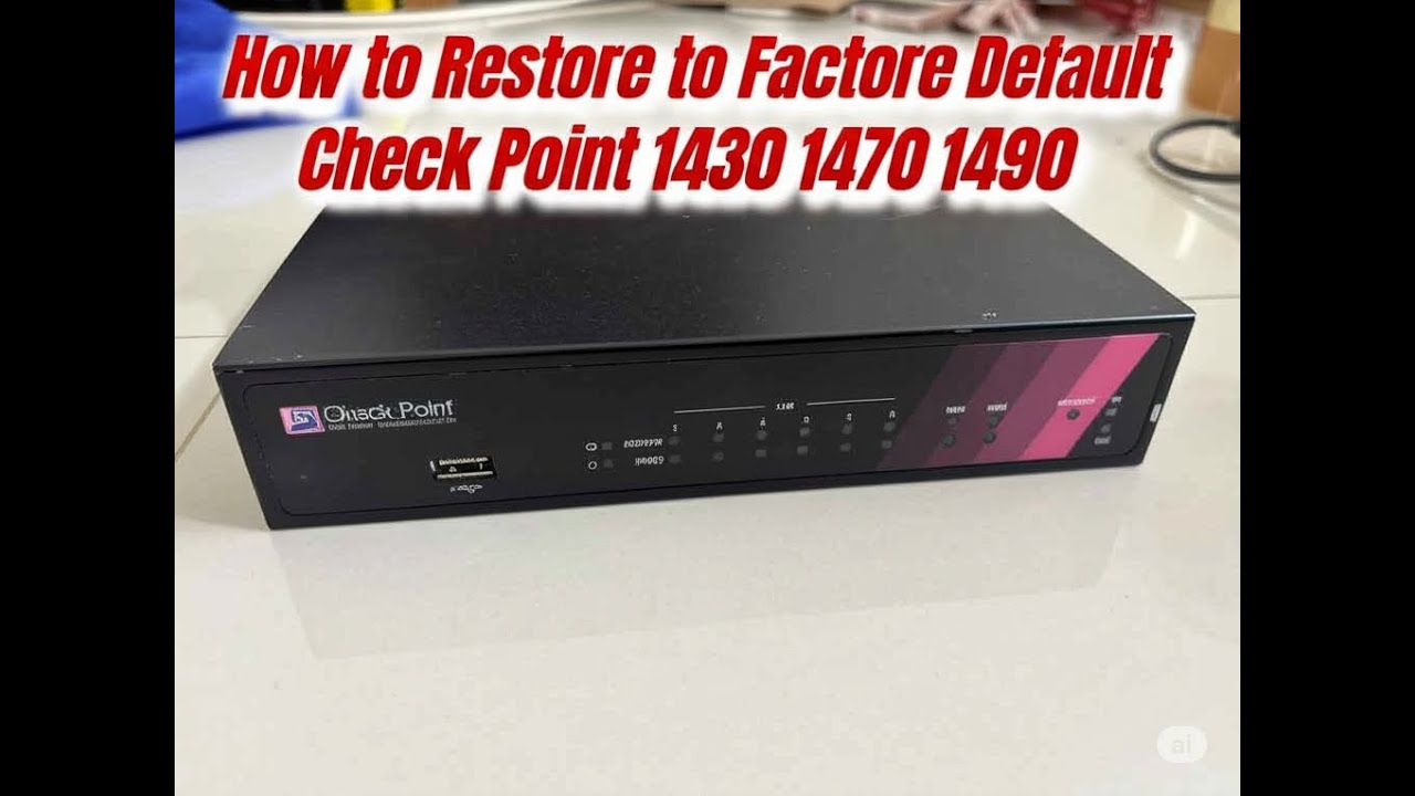 How to Restore / Reset to Factory Default Check Point 1430 1470 1490 Firewall L-71 L-72