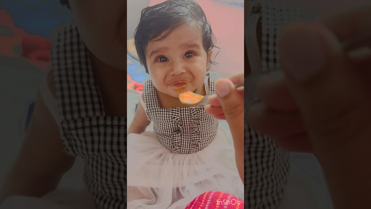 Papaya puree kese banaye || best heathy food for 5 to 6 month baby #babyfood #trendingshorts