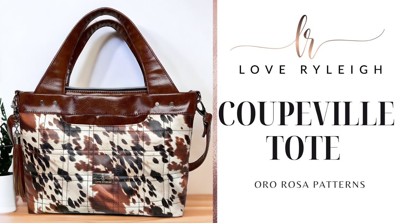 Sewing the Coupeville Tote by Oro Rosa Patterns.