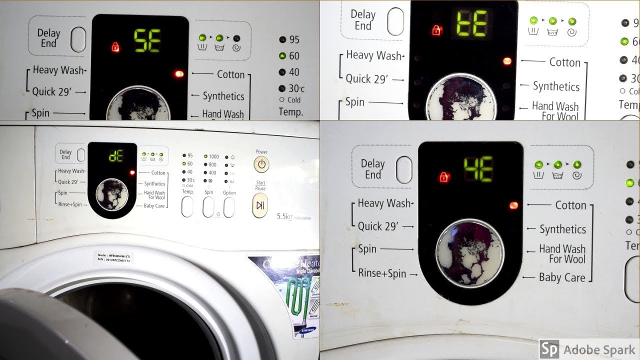 Error Codes Of Samsung Front Load Washing Machine | How to Solve Them