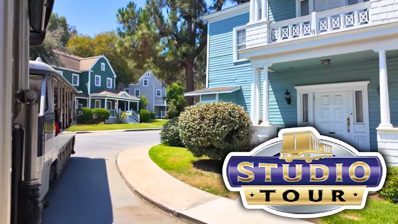 [4K] Universal Studio Tram Tour - August 2025 POV - Colonial Street REOPENS | 4K 60FPS