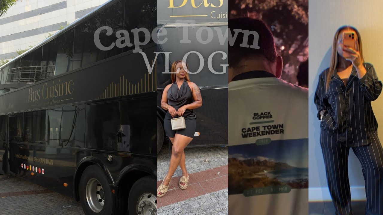Cape Town Vlog | Bus Cuisine Experience | Black Coffee Weekender 🇿🇦 | wine tasting 