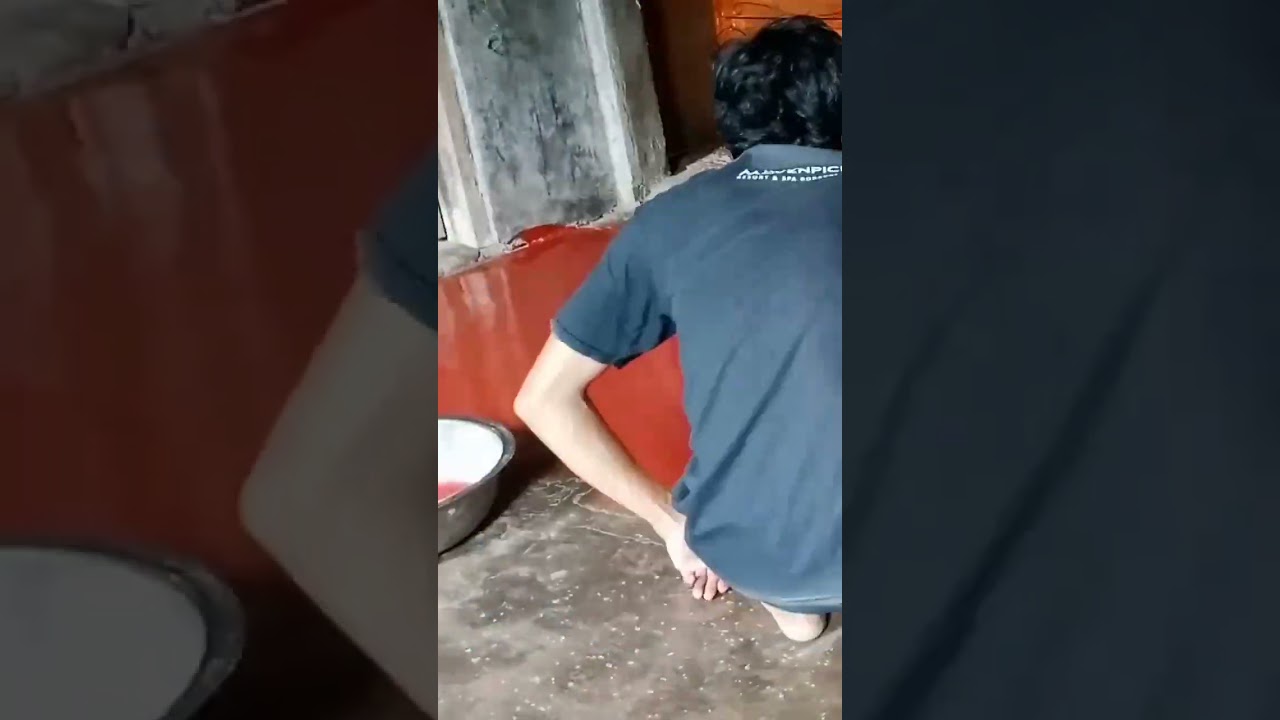 Asmr Liquid floorwax applied #shorts #asmr #satisfyingvideo