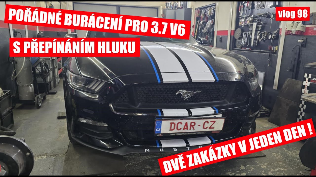 Ford Mustang V6 s mega zvukem | dva RAMy V8 v jeden den | koncovka pro Fiat