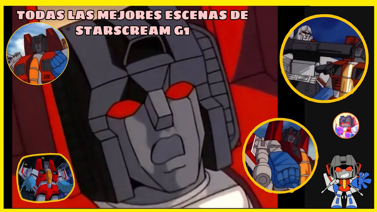 TODAS las MEJORES ESCENAS del GRAN STARSCREAM G1 (Parte 1) - WheeljackTv TF