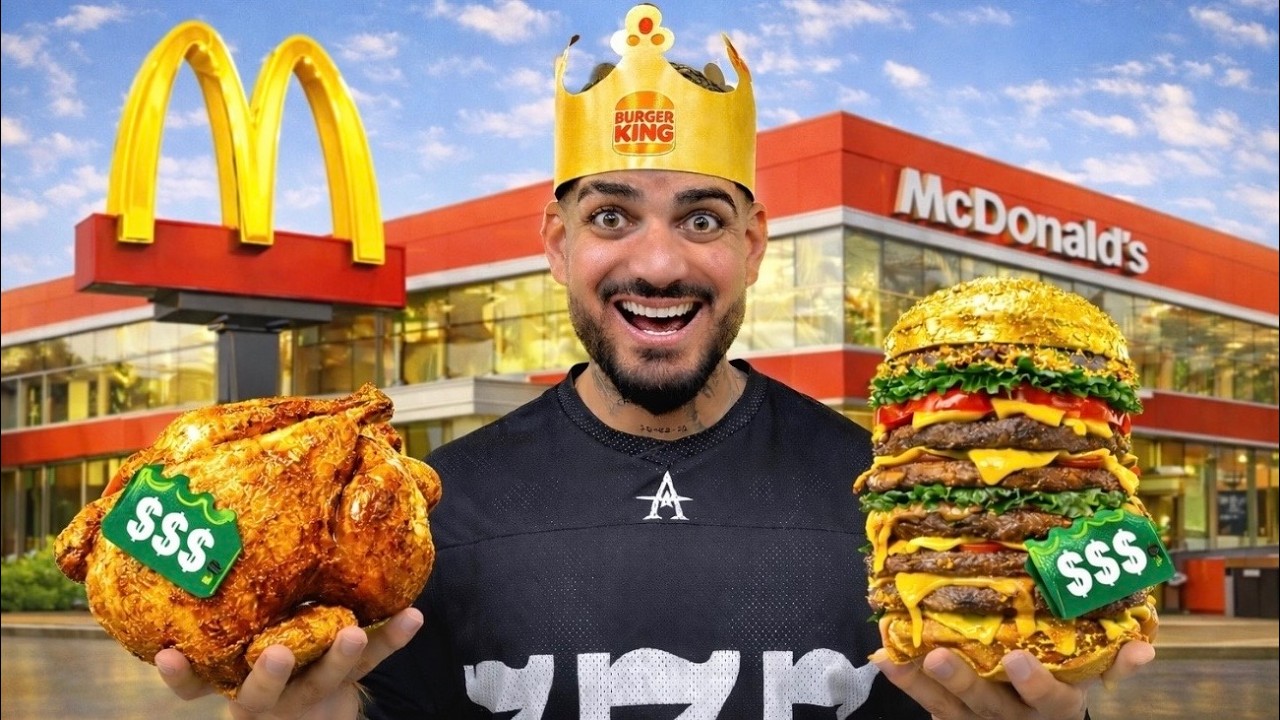Pedí LO MÁS CARO en Cada Restaurante de Comida Rápida en EE.UU. (Casi Me Arruino)
