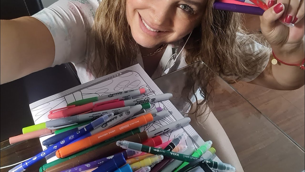ASMR SONIDOS DE LÁPICES 🖍✏️🖍✏️