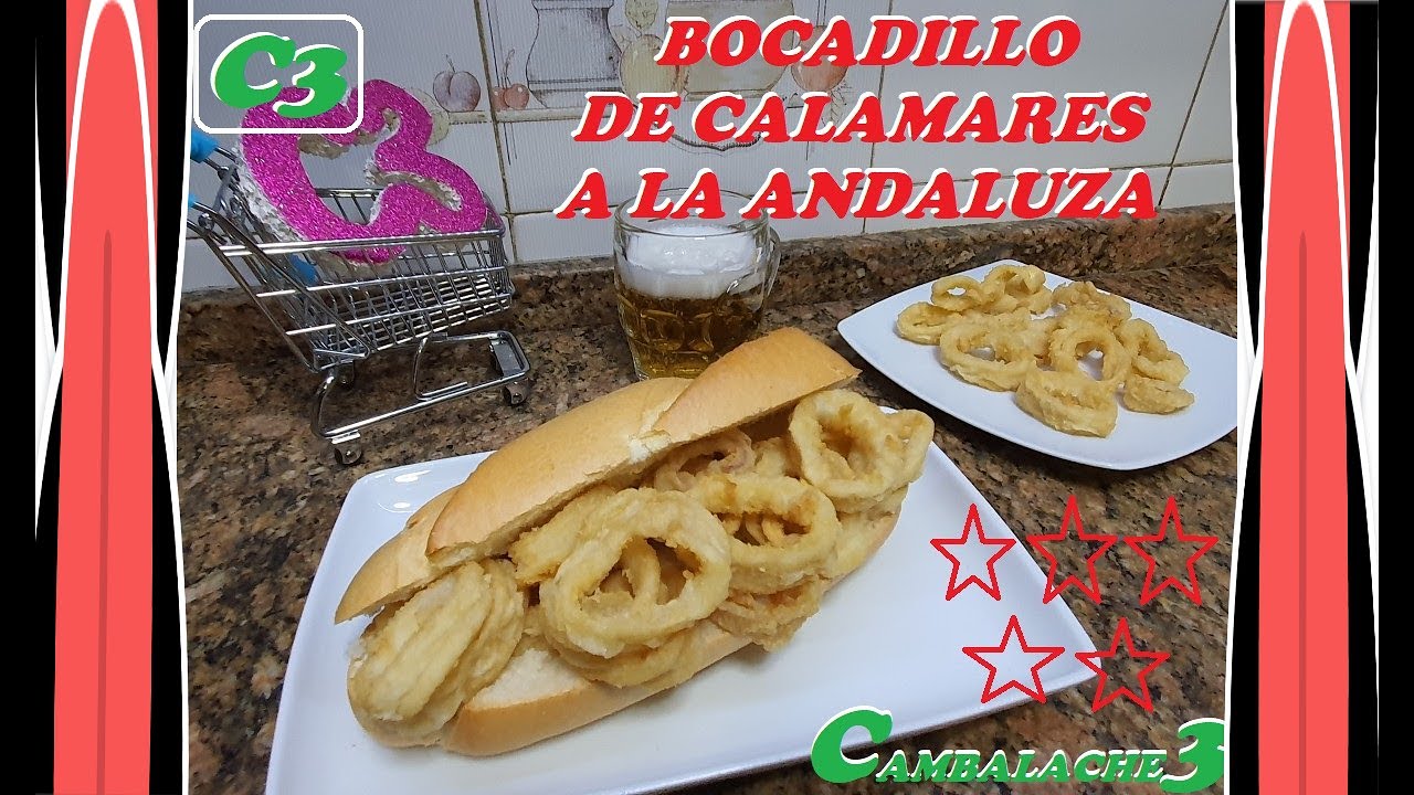 **BOCADILLO** DE CALAMARES A LA ANDALUZA
