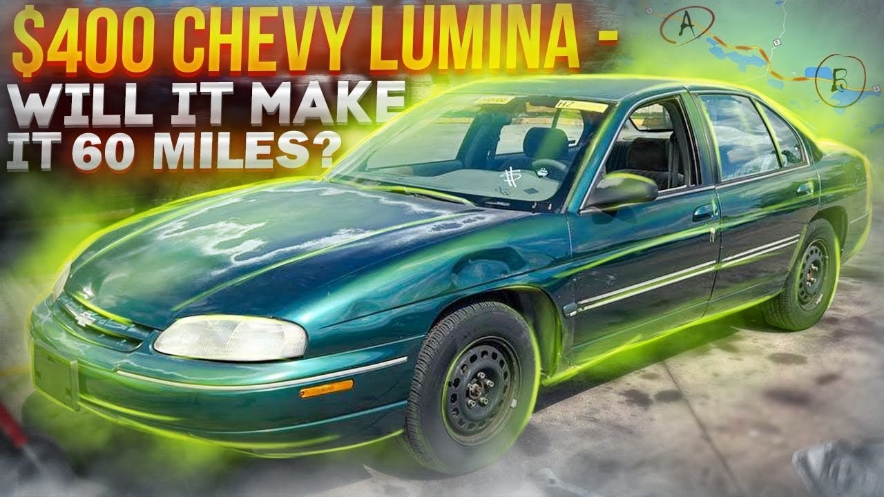 I won a 2001 Chevy Lumina for $400 Will it Drive 60 Miles? Hit and Run on my TRX!