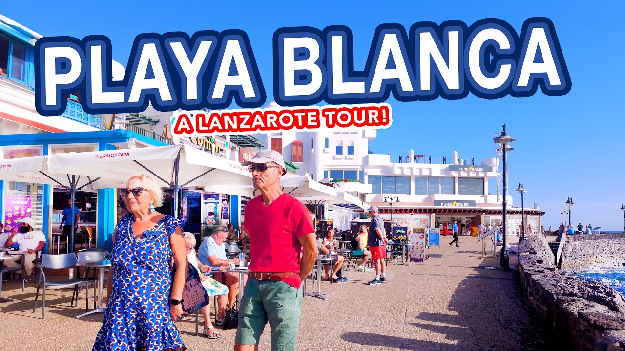 PLAYA BLANCA LANZAROTE | 4K Walking Tour