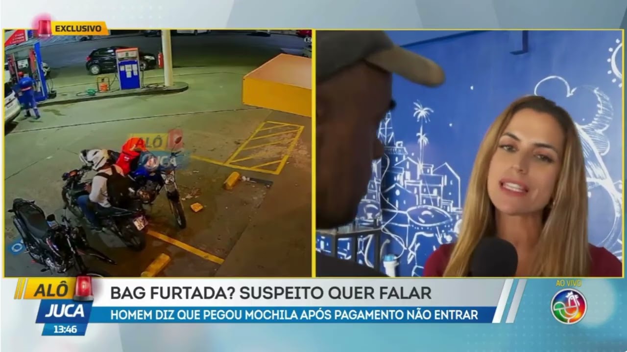 SE PRONUNCIOU: suspeito de furtar bag em posto na Barra fala com o Alô Juca