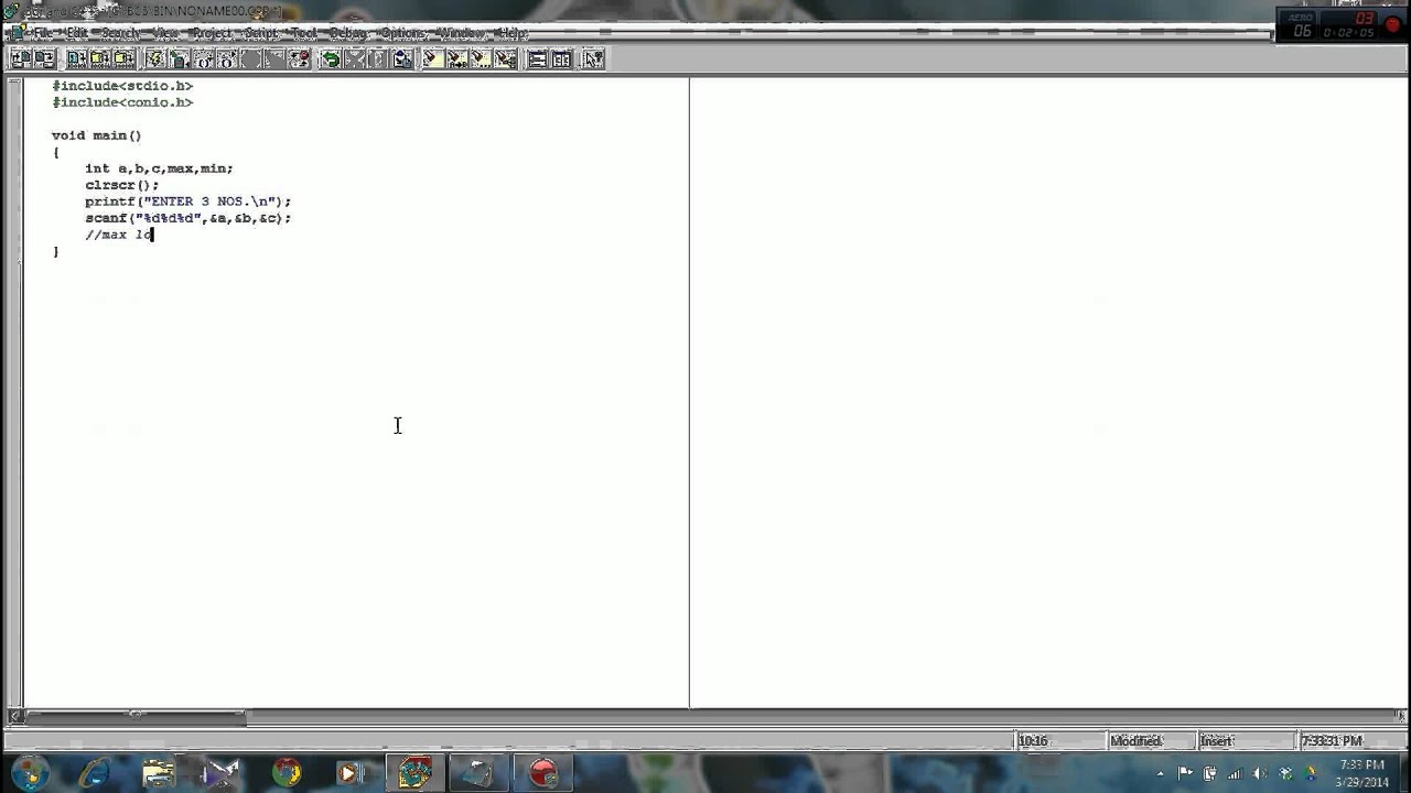 Basic C program-MAX and MIN(HD)
