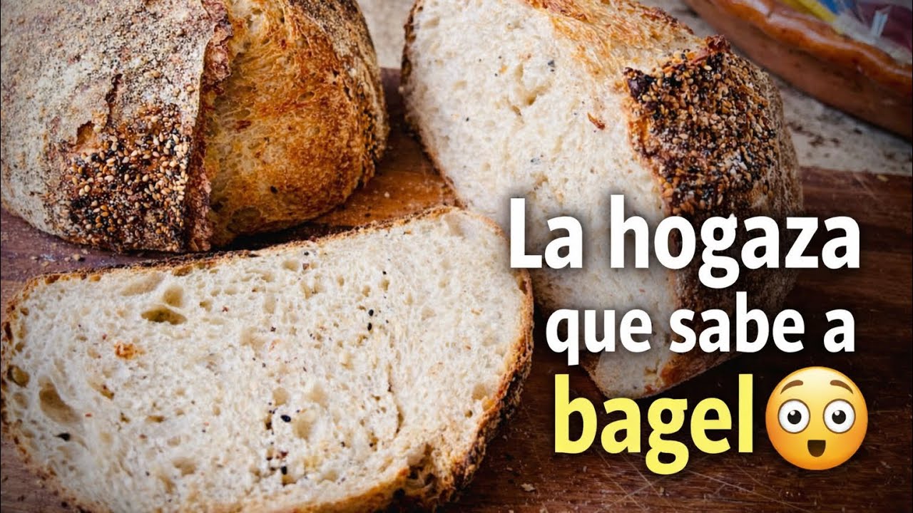 Cómo hacer pan de masa madre sabor Bagel