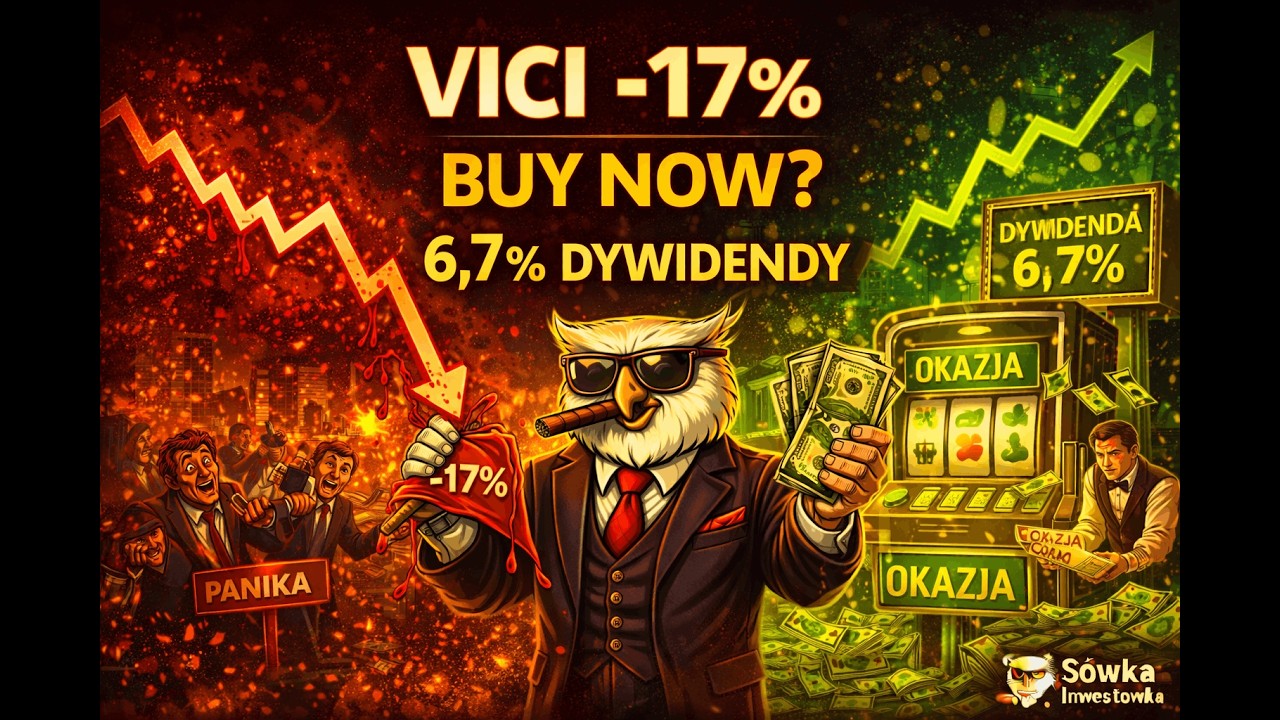 VICI KRWAWI O 17%! 🩸 CZY TO &bdquo;BUY NOW&rdquo;? 🎰 6,7% dywidendy z hazardu i betonu! | Analiza reit 2026
