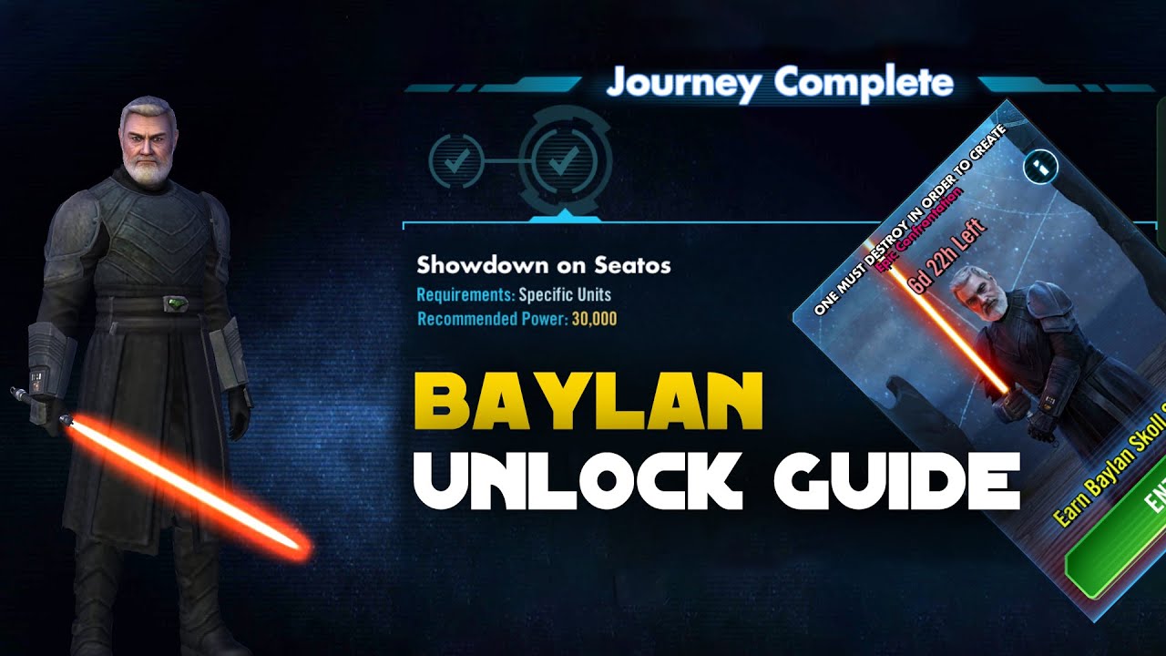 Baylan Unlock Guide - Epic Confrontation | SWGOH