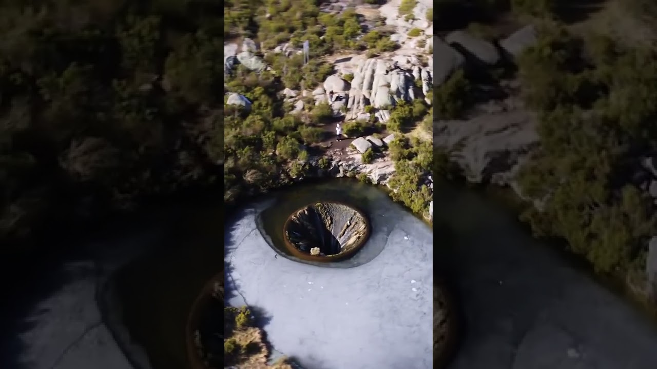 Vista &Aacute;rea 360&deg; do Cov&atilde;o dos Conchos, na Serra da Estrela