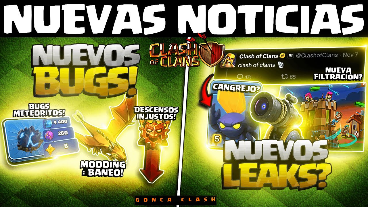 🚨 ÚLTIMA HORA: BUGS GRAVES, FILTRACIONES y 9 NOTICIAS CLAVE ANTES de TH18 en Clash of Clans