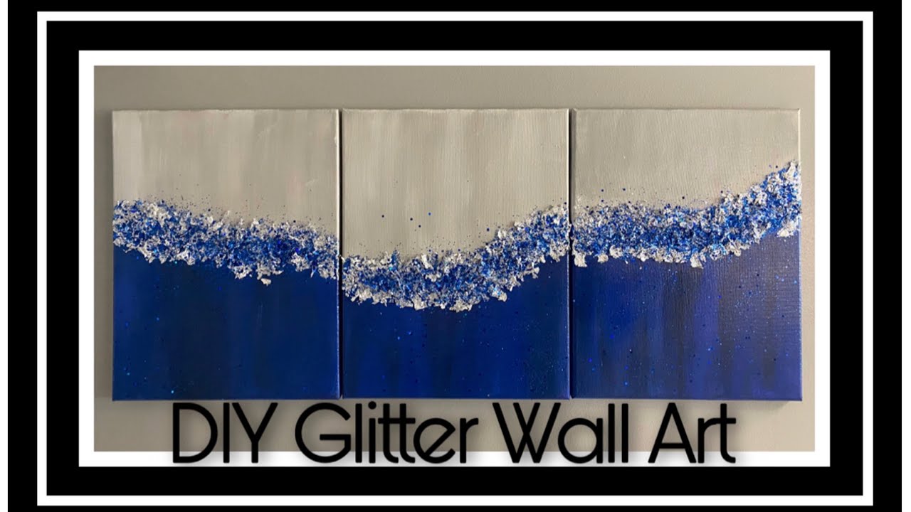 DIY Glitter Wall Art | ZGALLERIE INSPIRED WALL ART