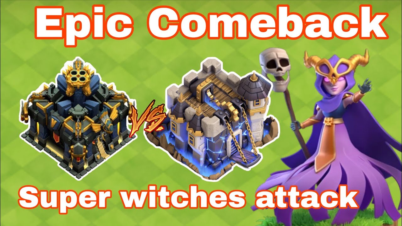 Super witches attack strategy | Best troop for Th17 vs Th18 | Clash of Clans 