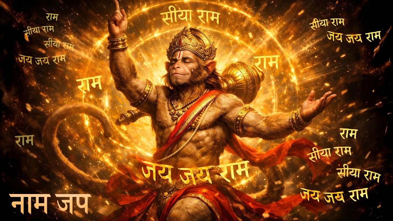 सीया राम सीया राम जय जय राम | हनुमान भक्ति नाम जप | Siya Ram Siya Ram Jai Jai Ram | Bhajan Marg