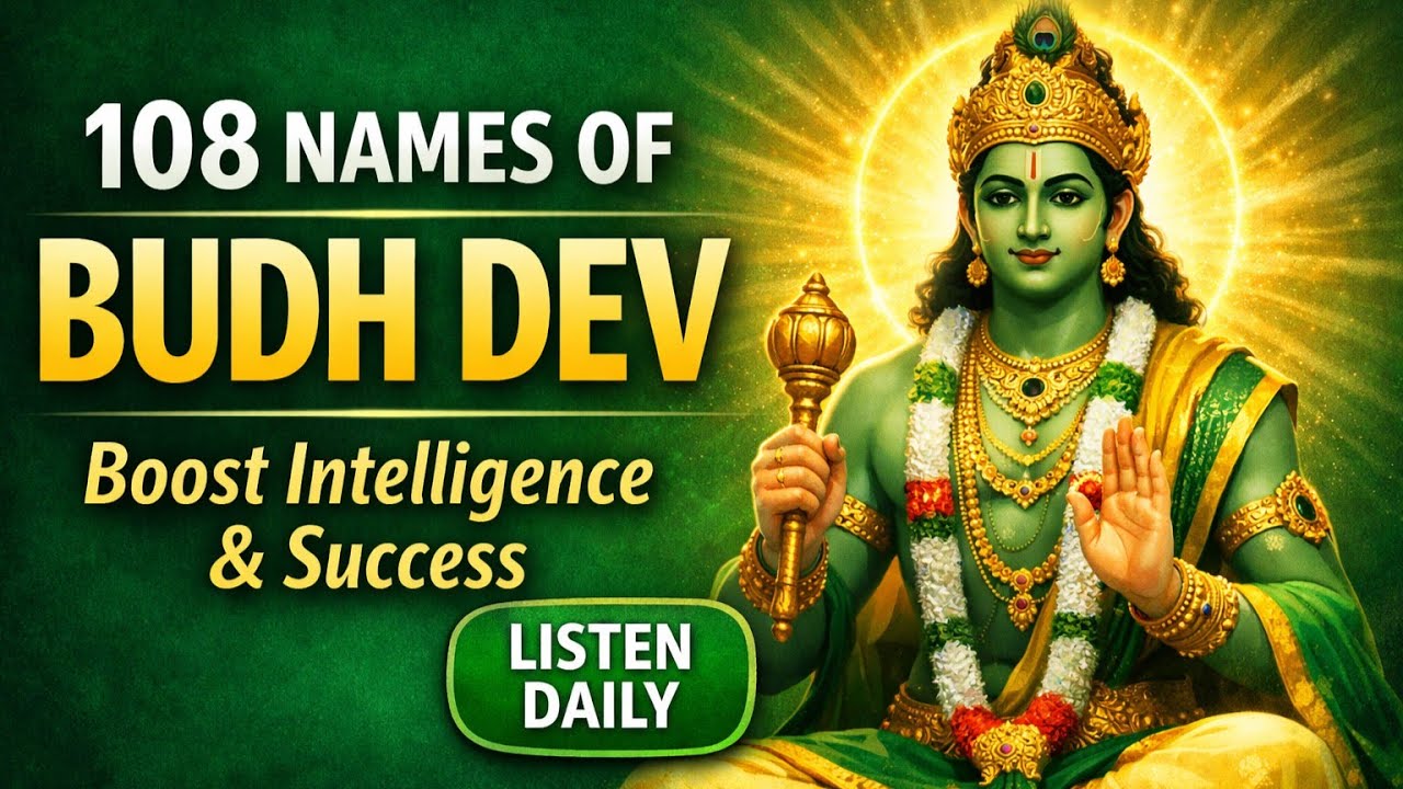 Budh Ashtottara Shatanama Stotram 🙏 108 Names of Mercury for Intelligence, Speech & Success