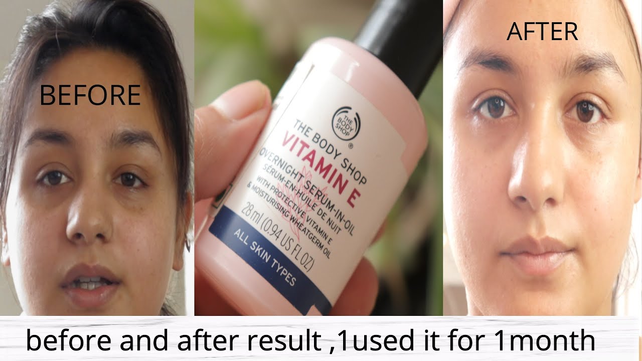 I applied THE BODYSHOP VITAMIN E SERUM  for One Month |Benefits, Review & How to Apply | FACEDECOR