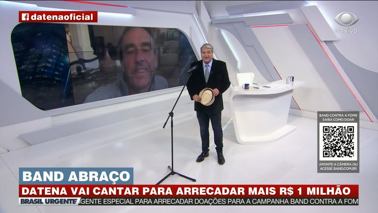 DATENA CANTA E ARRECADA R$ 1,5 MILH&Atilde;O PARA CAMPANHA BAND CONTRA A FOME | BRASIL URGENTE