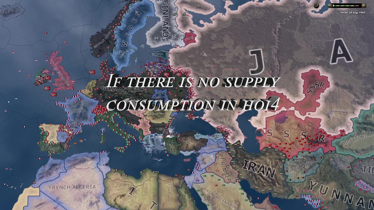 If there is no supply consumption in hoi4 - Hoi4 Timelapse