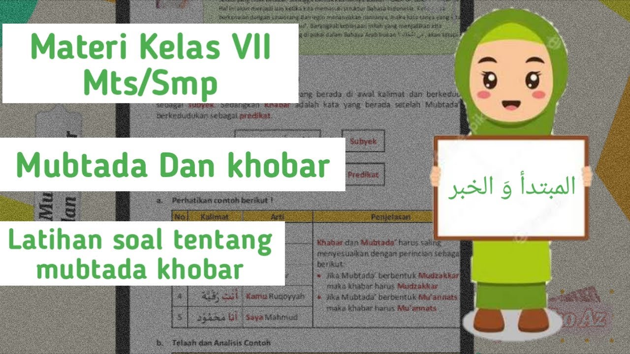 bahasa arab kelas 7 semester 1 || mubtada dan khobar