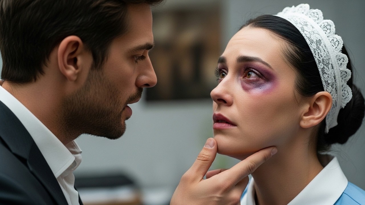 CHI TI HA FATTO QUESTO_ &mdash; IL CEO VIDE UN LIVIDO SOTTO L'OCCHIO DELLA SUA DIPENDENTE E DECISE