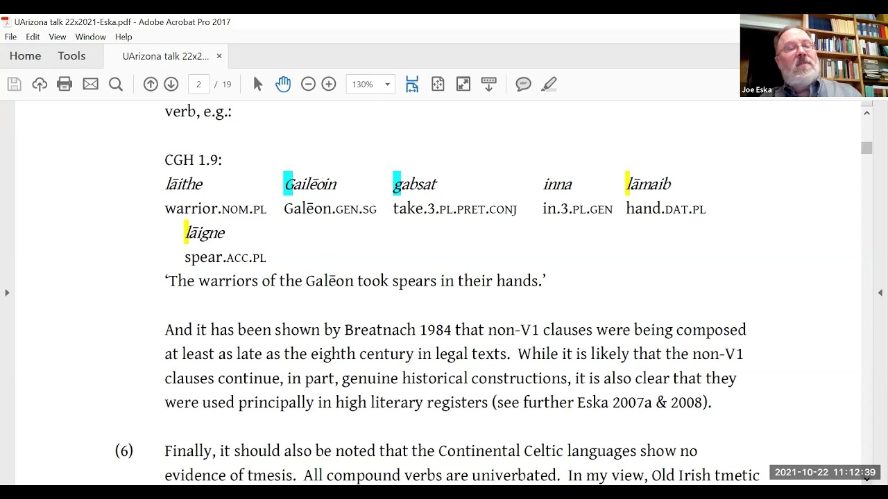Eska, Joe. Continental Celtic and Cartography.