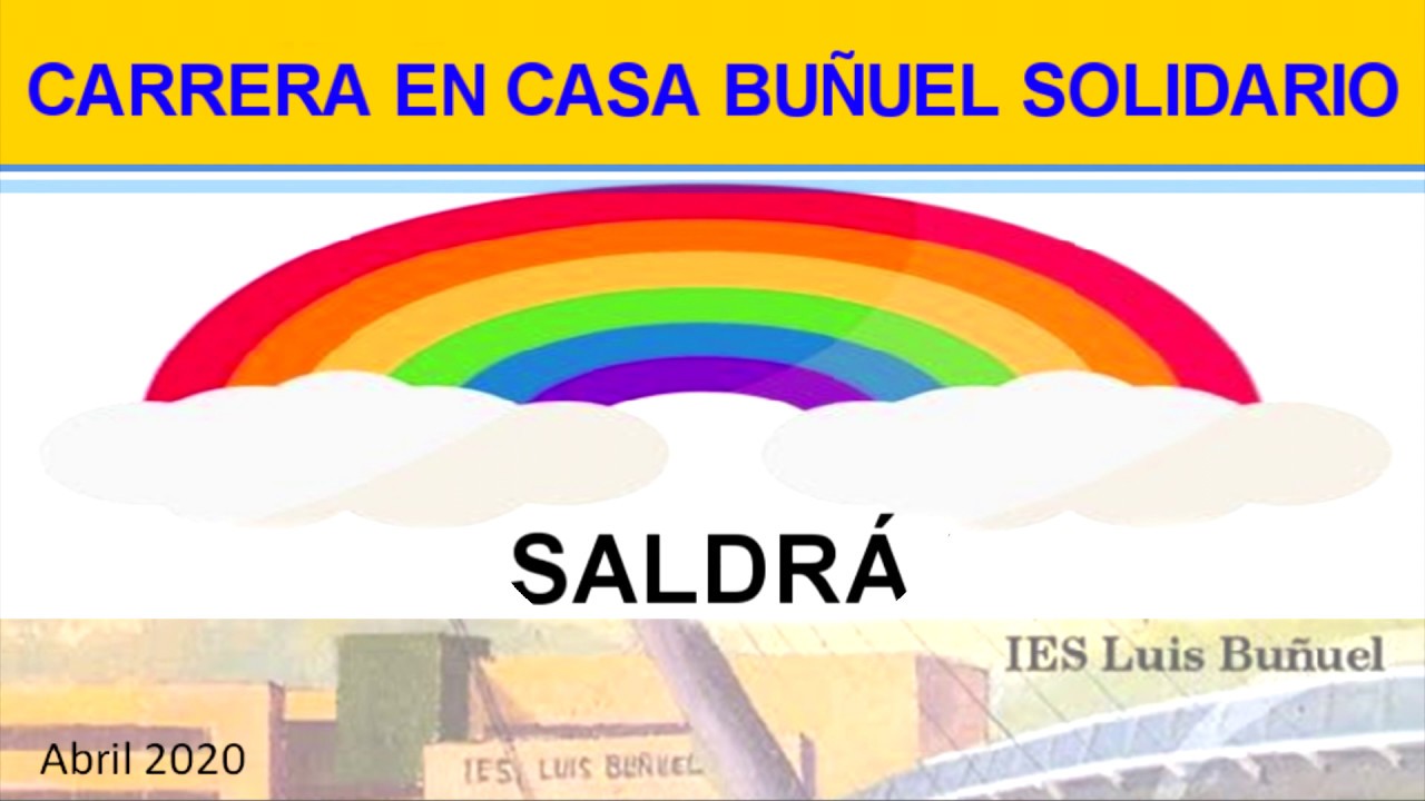 2020 carrera solidaria en casa IES Luis Buñuel