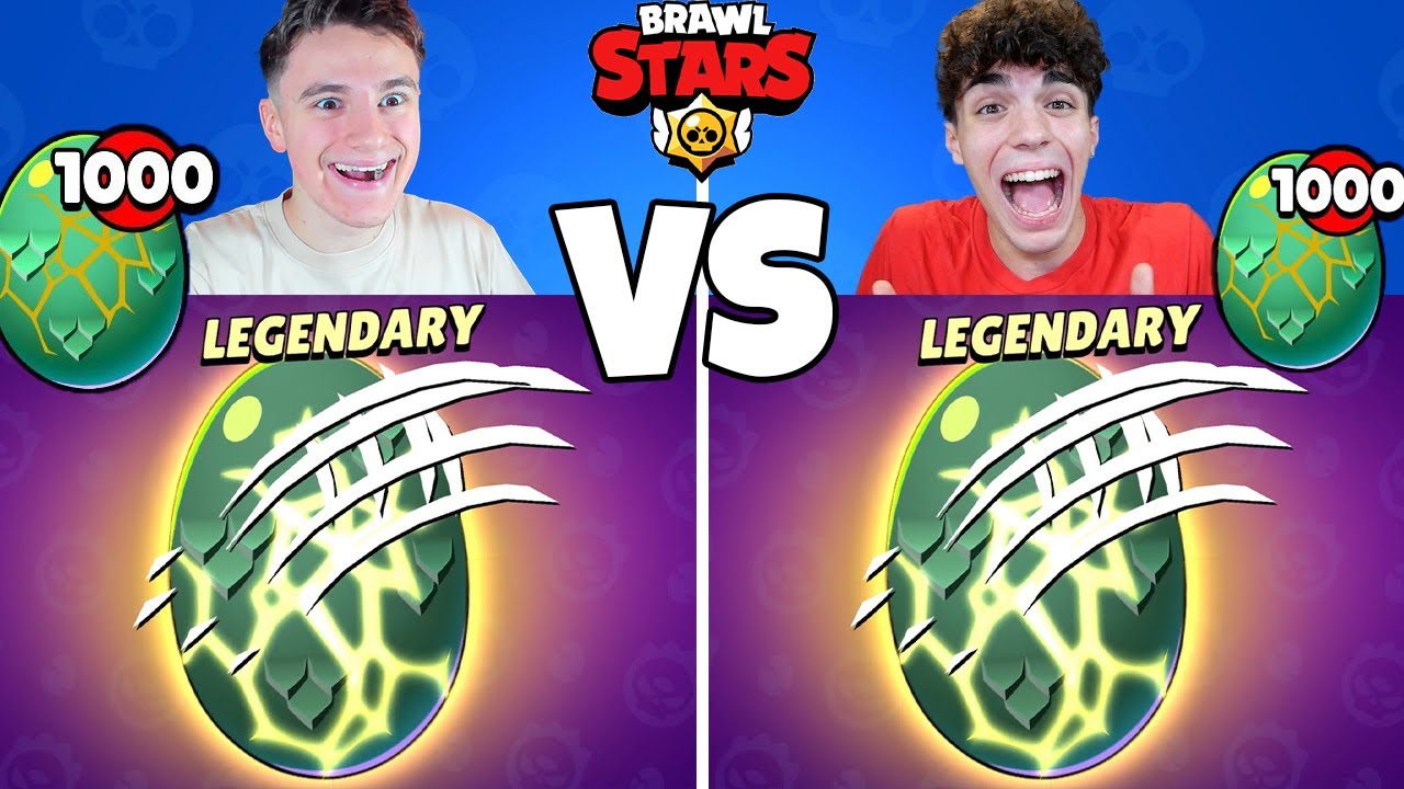 1000x EGG OPENING BATTLE su BRAWL STARS! Mate vs Max Random!