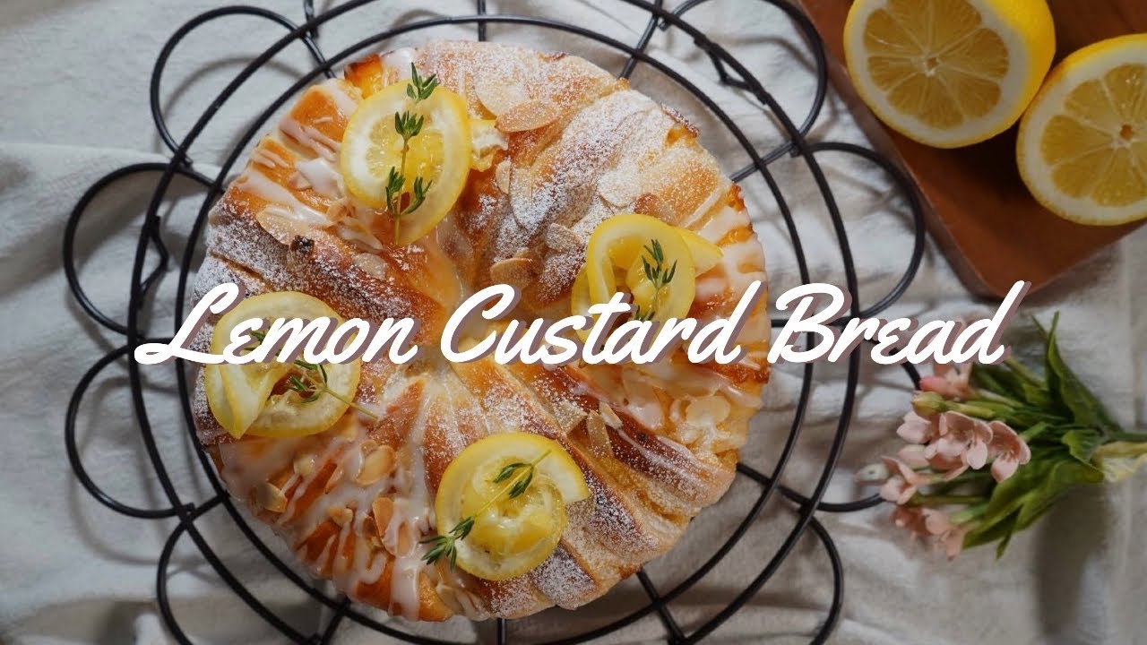 Summer Bread🌞 🍋夏パンでリフレッシュ！レモンカスタードブレッドの作り方/パン作りVlog