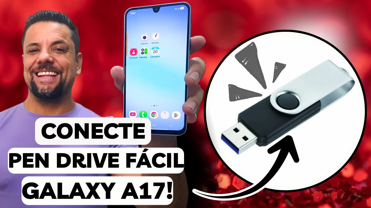 VOCÊ NÃO SABIA! Como Conectar PEN DRIVE No Smartphone GALAXY A17 e Transferir Rápido Os ARQUIVOS