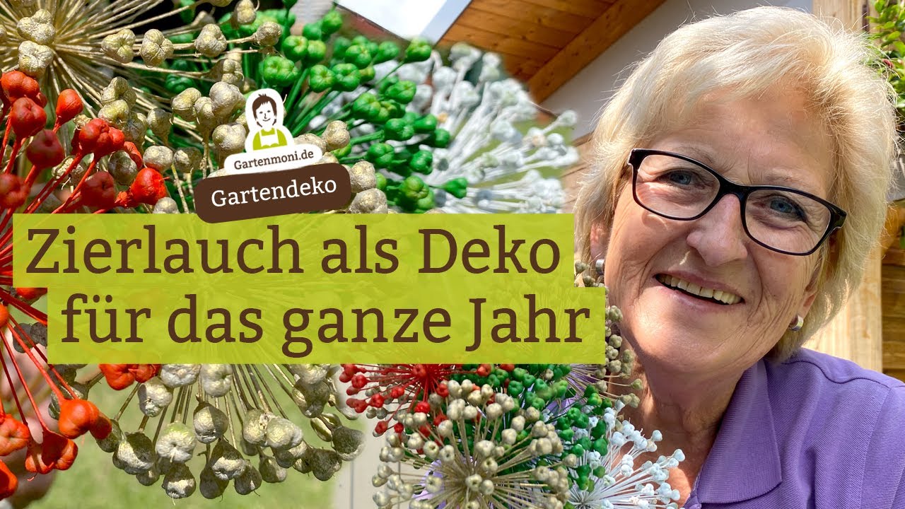 Bastel- und Deko-Tipp: Bunte Zierlauch-Blüten als Wohnungs-Deko für das ganze Jahr selber basteln
