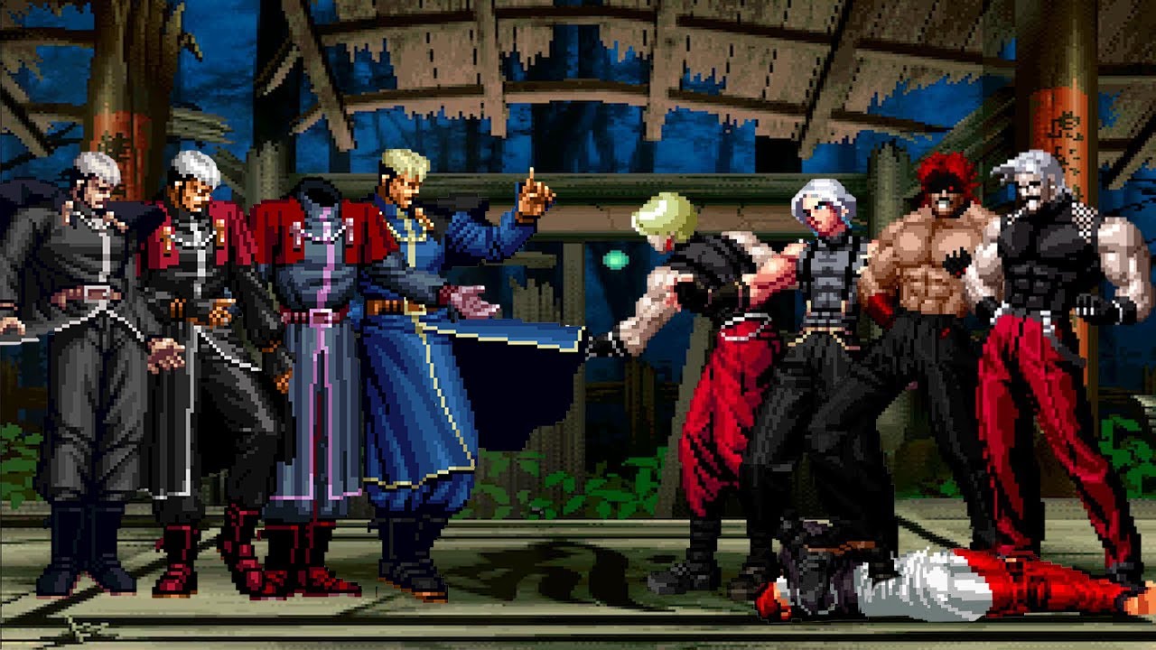 [KOF Mugen] Boss Goenitz Team vs Adel & Rugal Bernstein