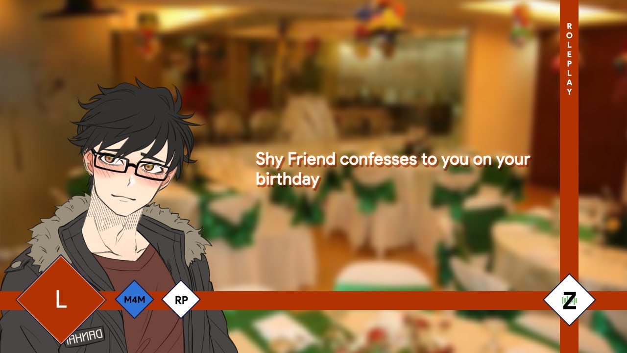 Shy Friend confesses to you on your birthday [M4M][Kissing][Friends to Lovers][Confession]