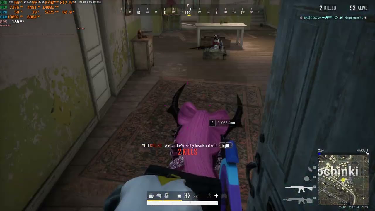 PUBG- 9800x3d RTX 5070 (1440p Res) Very High and Very low TPP
