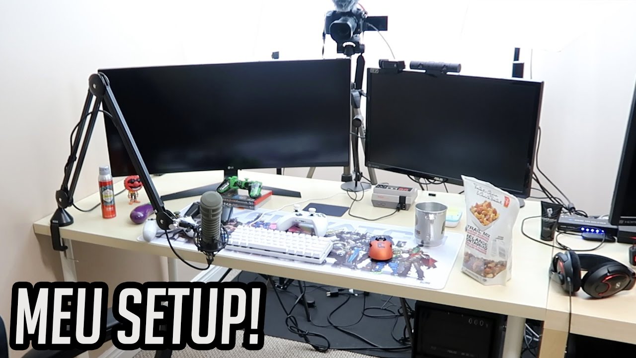 MOSTRANDO E EXPLICANDO MEU SETUP DE GAMEPLAYS, GRAVAÇÕES E LIVESTREAM!