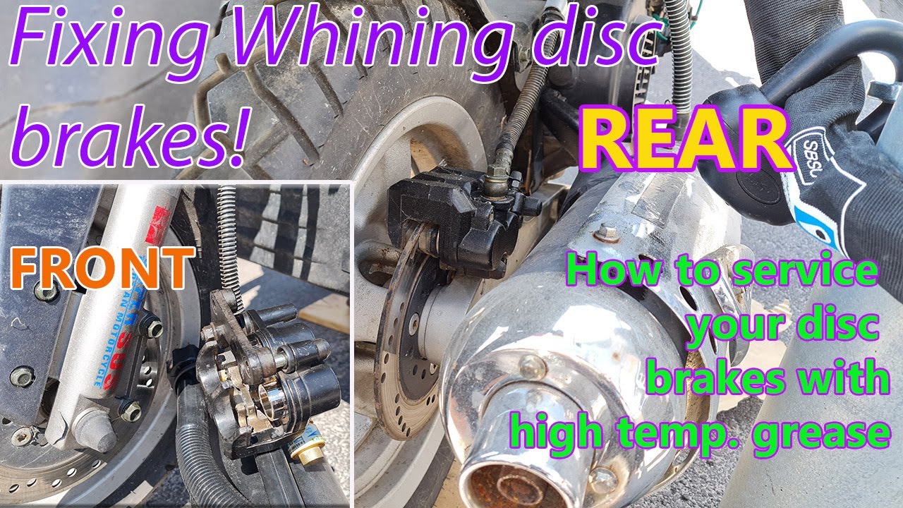 Baotian scooter Whining Disc brakes, front and rear maintenance, lubrication, easy to do