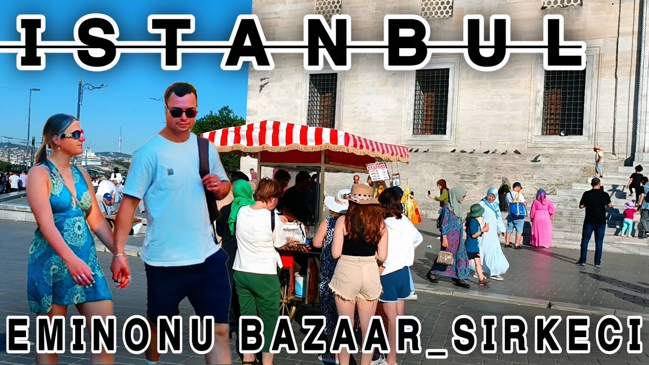 istanbul turkey city center eminonu to Sirkeci walking tour 4K60FPS.🇹🇷🇹🇷
