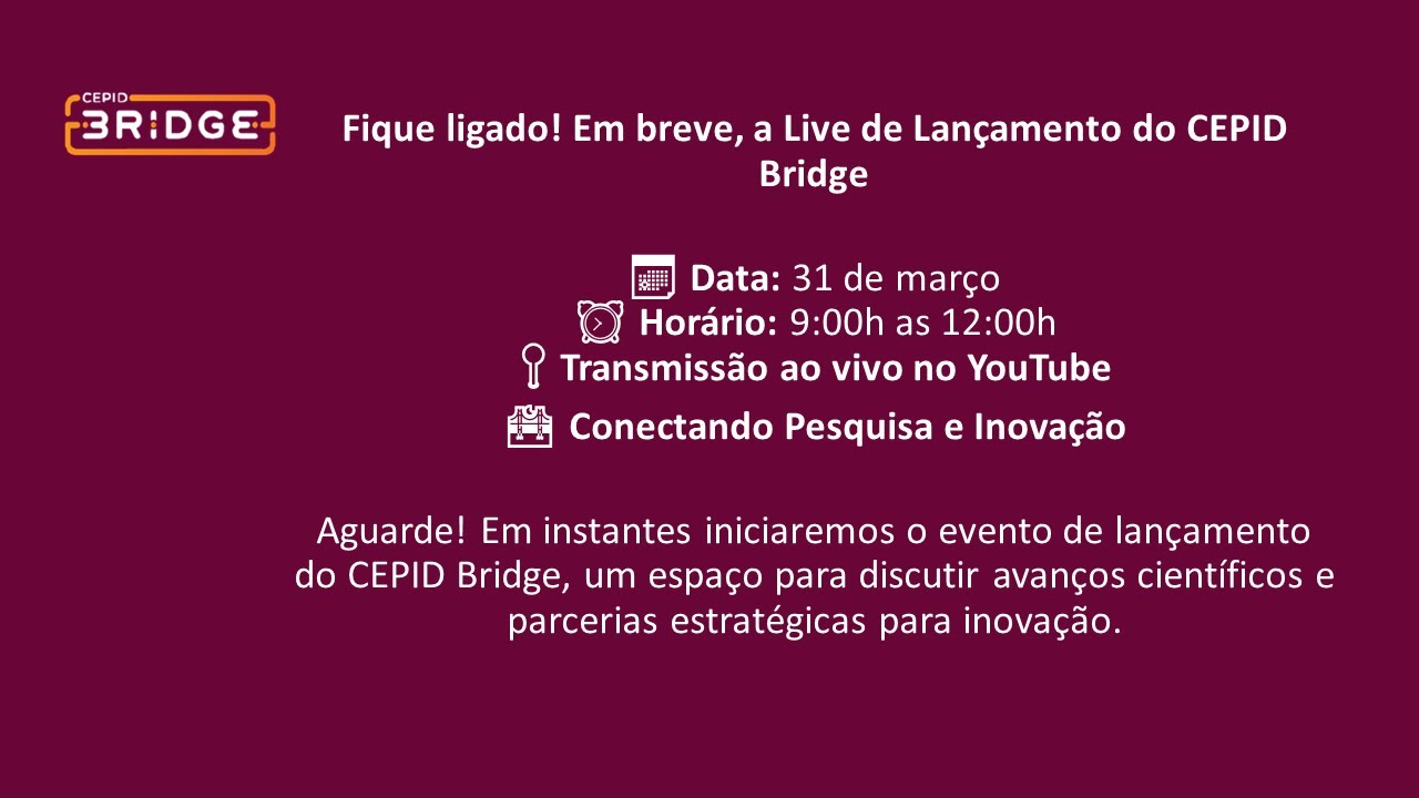 Lan&ccedil;amento do CEPID Bridge