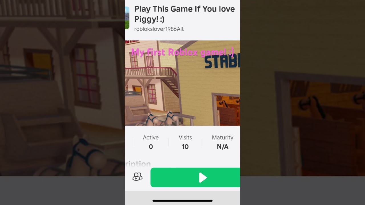 Introducing My First Roblox Game! :)